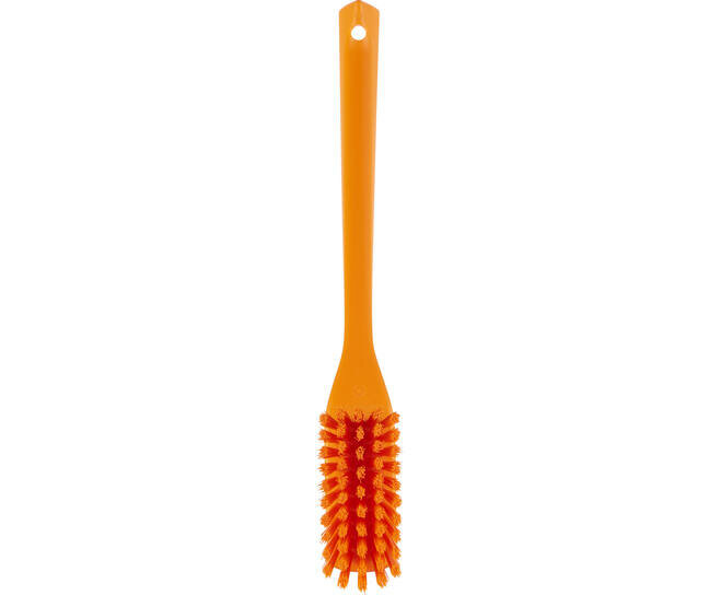Vikan Lange Afwasborstel Met Smalle Borstel 420mm Oranje