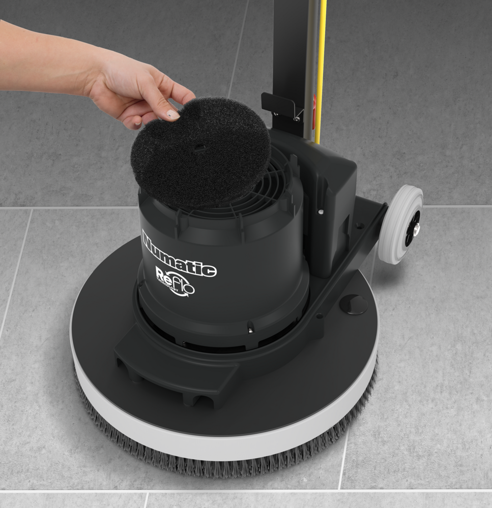 Numatic Eenschijfsmachine HFM1515G graphite voor Schrobben