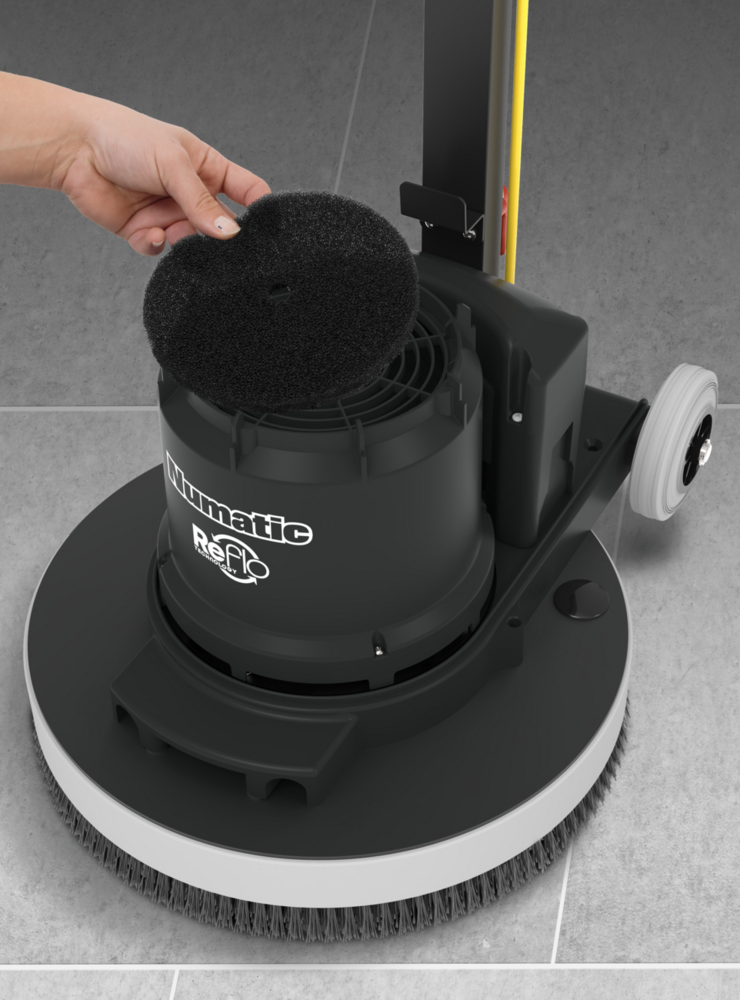 Numatic Eenschijfsmachine HFM1530G graphite incl. flexidrive padhouder