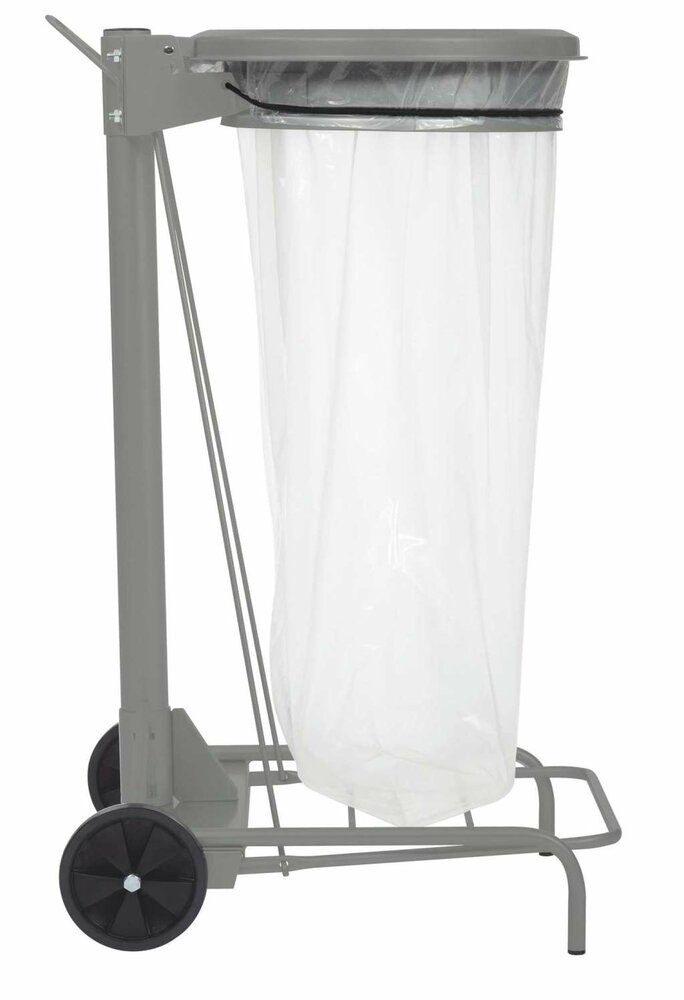 Vuilnisbak-collecroule-lichtgrijs 110L