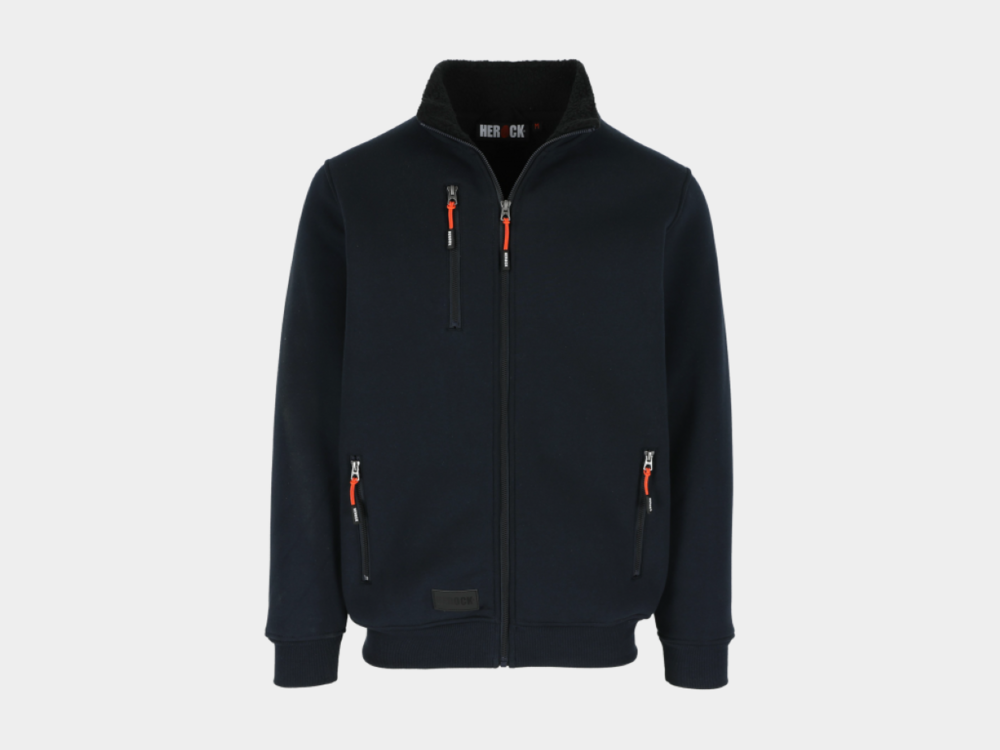 Herock OTAR Sweater met Kraag Navy