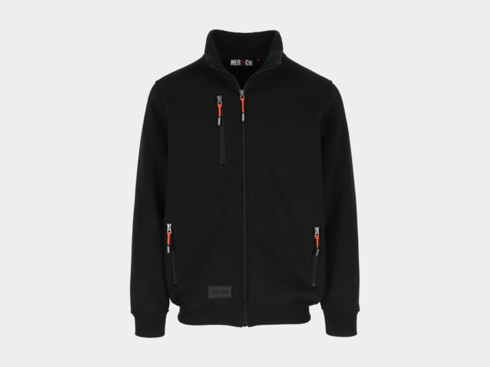 Herock OTAR Sweater met Kraag Zwart
