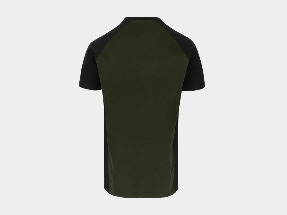 Herock TORI Tweekleurig T-shirt met korte mouwen Donker Kaki/Zwart