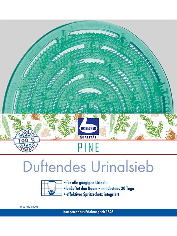 Becher Urinoirmatje met Dennengeur - Flexibel Urinoirzeefje met Noppen - 1 Stuk