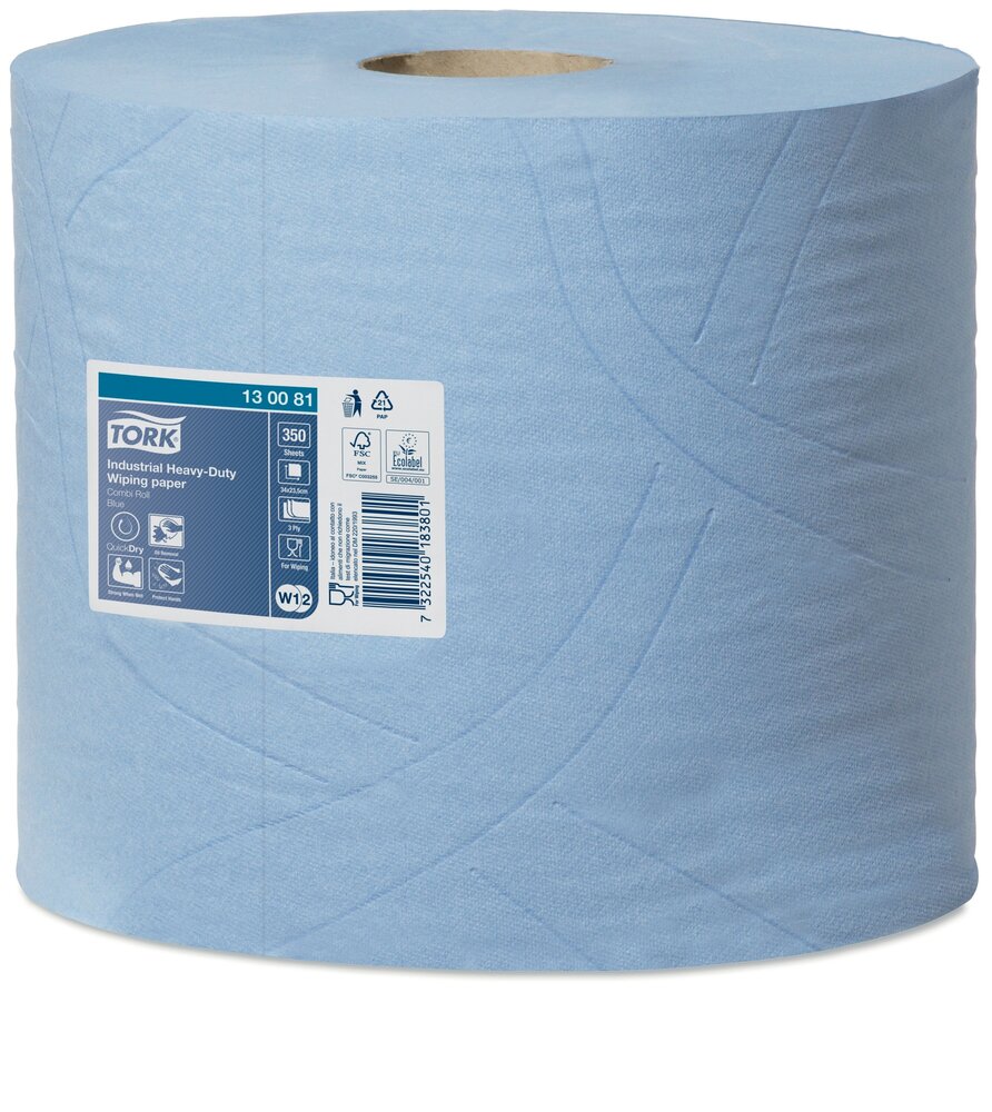 Tork Advanced Wiper Perf. 440 350 vel blauw, 3- Laags, W1/W2 , 2rol/pak 