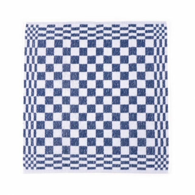 Keukenhanddoek Badstof geblokt 10 stuks-Blauw