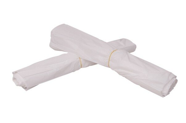 Pedaalemmerzakken HDPE 50x60cm Wit T15 - 20 rollen &agrave; 50 stuks