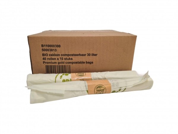 Happy Sack Bio Afvalzakken 30 Liter - 50x57cm T15 - 400 stuks