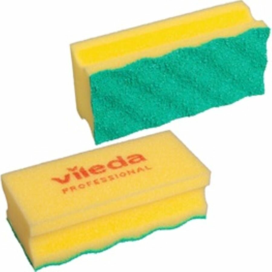 Vileda PurActive Schuurspons Geel - 10 stuks