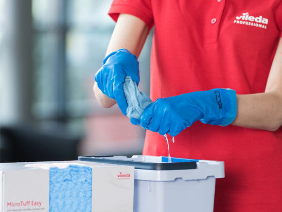 Vileda MicroTuff Easy Microvezeldoek Dispenserdoos - 50 Stuks