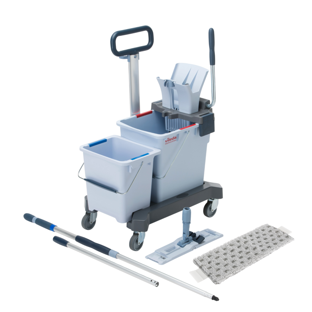 Vileda UltraSpeed Pro Starterkit - Mopset met 2 Emmers en Pers