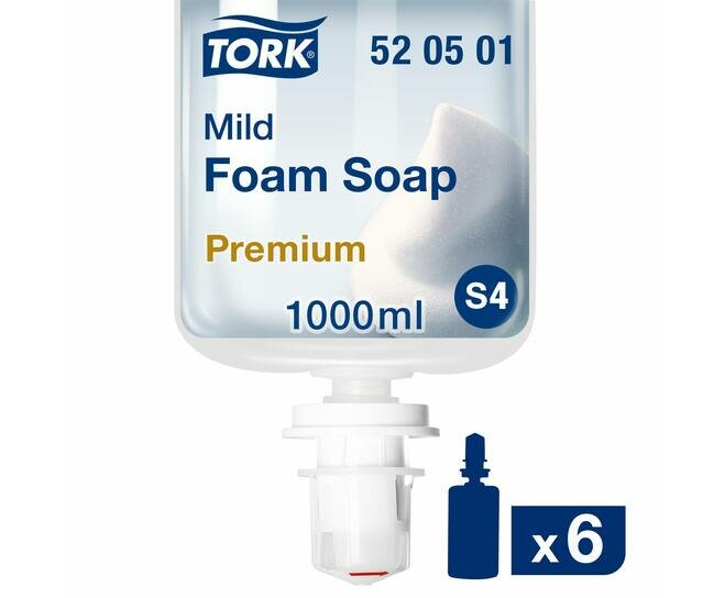 Tork Milde Schuimzeep S4 520501 - 6 x 1000ml