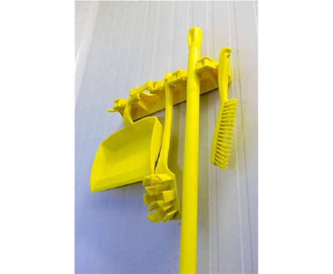 Vikan 29606 Ultra Hygi&euml;nische Steel Geel - 130 cm - &Oslash;34mm