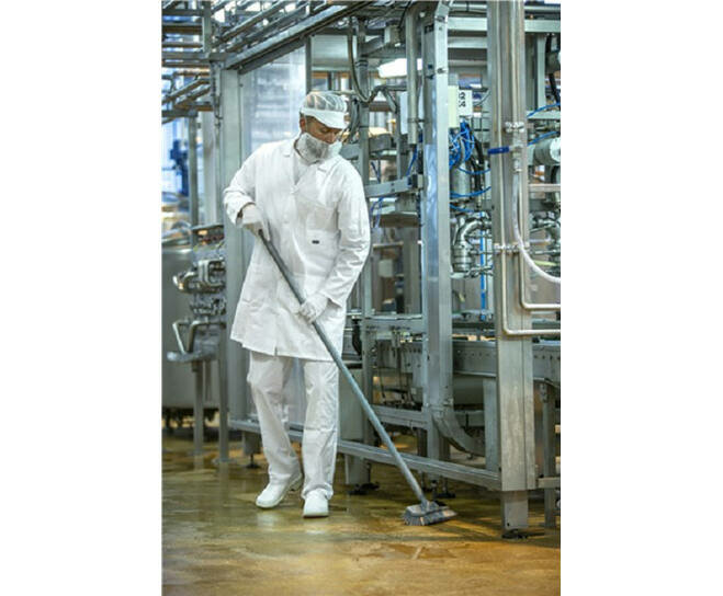 Vikan Ergo Steel Ultra Hygi&euml;nisch Grijs 1500mm - &Oslash;32mm Steel voor Kleurcodering