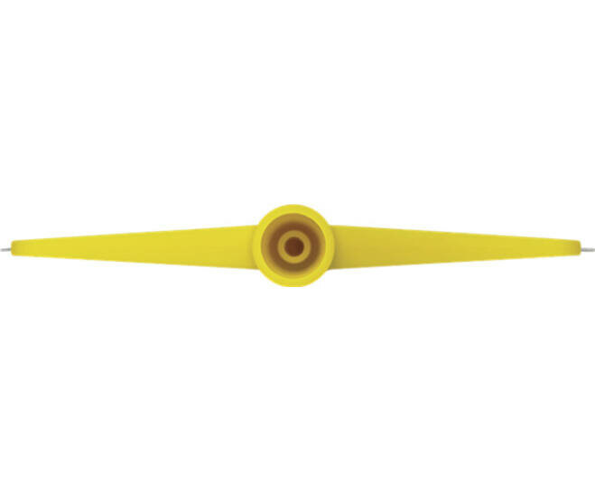 Vikan 29086 Vloerschraper met Metalen Blad - 24.5 cm - Geel
