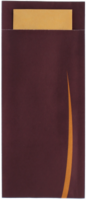 Bestekzakjes BARI BURGUNDY + YELLOW Servet  ds. 500 stuks