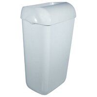 Elive line 2. Kunststof afvalbak met OPENDEKSEL MAT wit 23 liter
