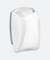 Elive line 2 mini Poetsroldispenser center feed, wit, met voorlader.