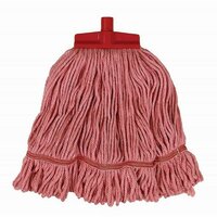 SYR strengenmop met aansluiting en scrubpad-Rood