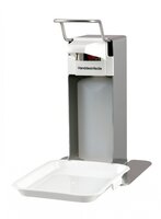 MediQo-line Zeep- &amp; Desinfectiedispenser tafelmodel 500ml RVS + opvangschaal