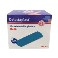 (REF 8241) Detectaplast detect. textielpleister elastisch blauw 25x72mm 100st