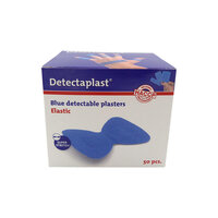(REF 8245) Detectaplast detect. vlinder textielpleister elastisch blauw 50 stuks