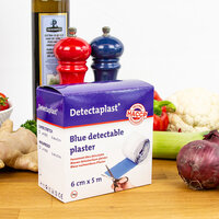 Detectaplast detect. textielpleister elastisch blauw 6cm x 5m