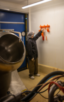Vikan Ultra Hygi&euml;nische handtrekker Oranje met Mini Handvat 245 mm