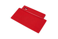 FBK Metal Detectable Schraper (200mm x 125mm)-Rood