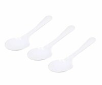 Lepel Zware kwaliteit Wit of Zwart PS 170mm, ds. 20 x50 stuks (totaal 1000 st.)-Wit