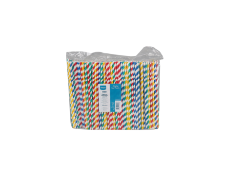 Rietjes buigzaam verschillende kleurtjes FSC 22cm &oslash;6mm, zak 500 stuks