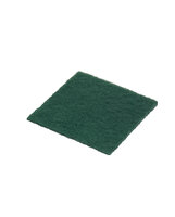 Schuurlappen groen pak a  10 stuks, 15x15x0.6cm