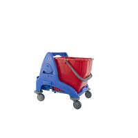 Enkele Mopemmer kunstof blauw 25lt. (zonder pers)
