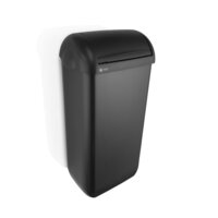 Black Satino dameshygienebox 23 liter Zwart