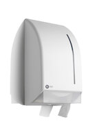 Black Satino jumbo toiletroldispenser Wit