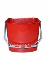 Emmer kunststof Rood 15ltr-Rood
