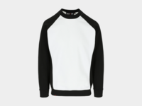 BORIS Sweater WIT/ZWART-XXXL