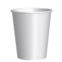 Beker wit karton 250ml/80z ds. 20 sleeves van 50 stuks