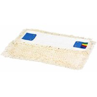 Vlakmop katoen met pockets, gelust/gesneden, 40 x 14 cm,