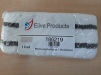 Elive Microvezelpad wit/grijs 115x250mm