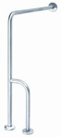 MediQo-line Wand/vloergreep RVS met extra stang-Beugel Links