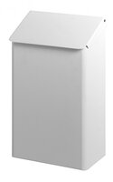 Dutch Bins Afvalbak 7 liter, RVS wit, gesloten