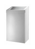 Dutch Bins Afvalbak 20 liter, RVS wit, gesloten