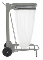 Rossignol Collecroule Mobiele Pedaal Vuilnisbak 50L Lichtgrijs