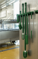 Vikan Smalle Reinigingsborstel Groen Hard Borsteltype met Lange Steel 42 cm