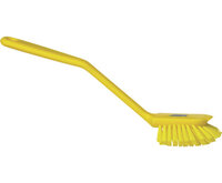 Vikan Medium Vaatborstel Met Schraabrand 280mm Geel