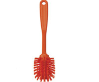 Vikan Medium Vaatborstel Met Schraabrand 280mm Oranje