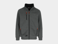 Herock OTAR Sweater met Kraag Donker Heather Grijs