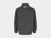 Herock OTAR Sweater met Kraag Donker Heather Grijs