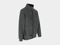 Herock OTAR Sweater met Kraag Donker Heather Grijs